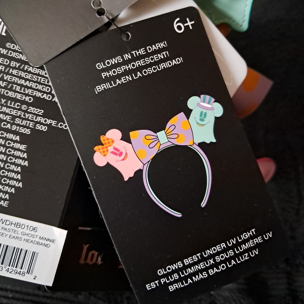 Pastel Mickey and Minnie Ghost Ears - Picture 4 of 4